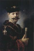 REMBRANDT Harmenszoon van Rijn The Polish Nobleman or Man in Exotic Dress oil painting on canvas